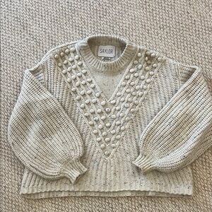 Saylor Cream Knit Sweater